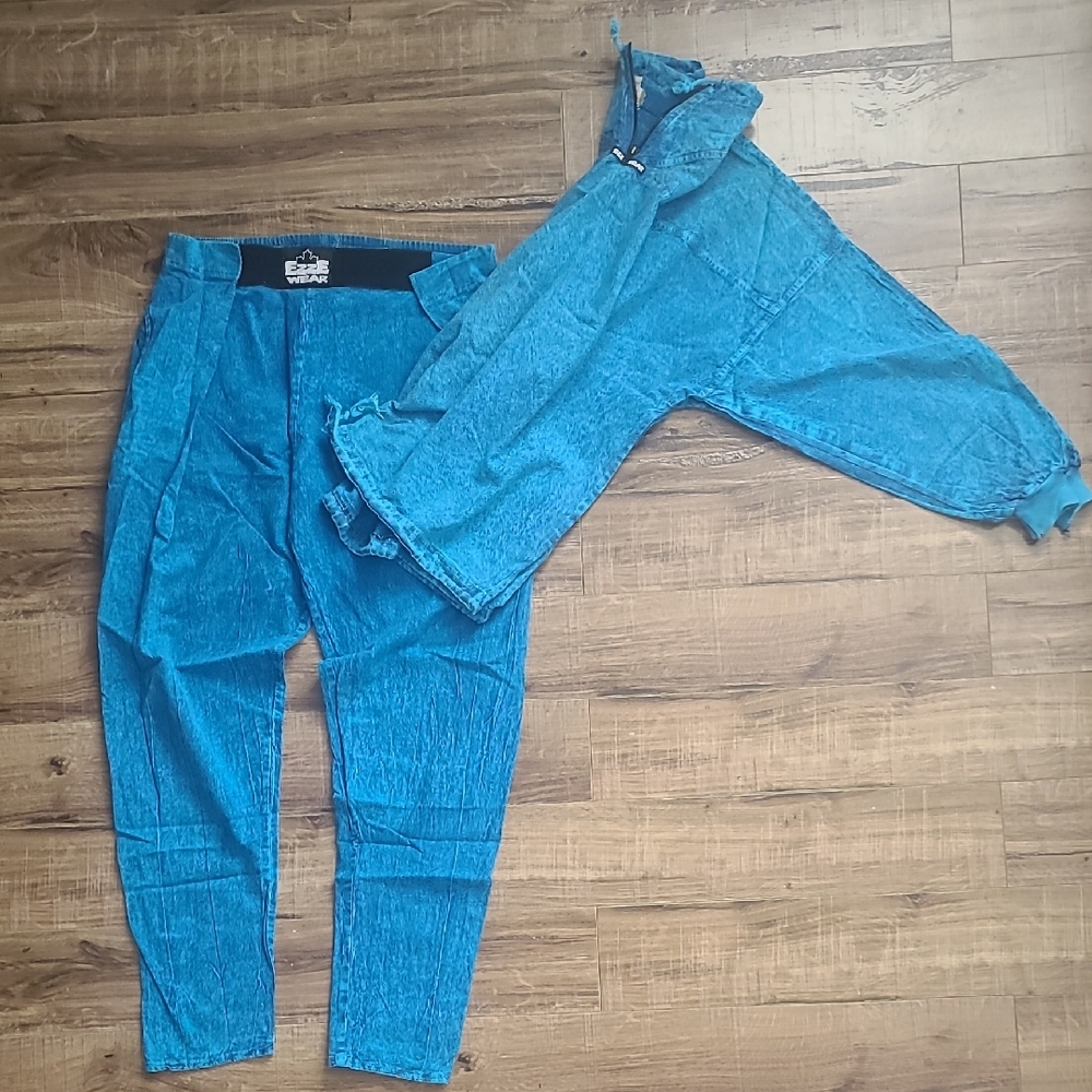 Blue Jacket and Pants Set